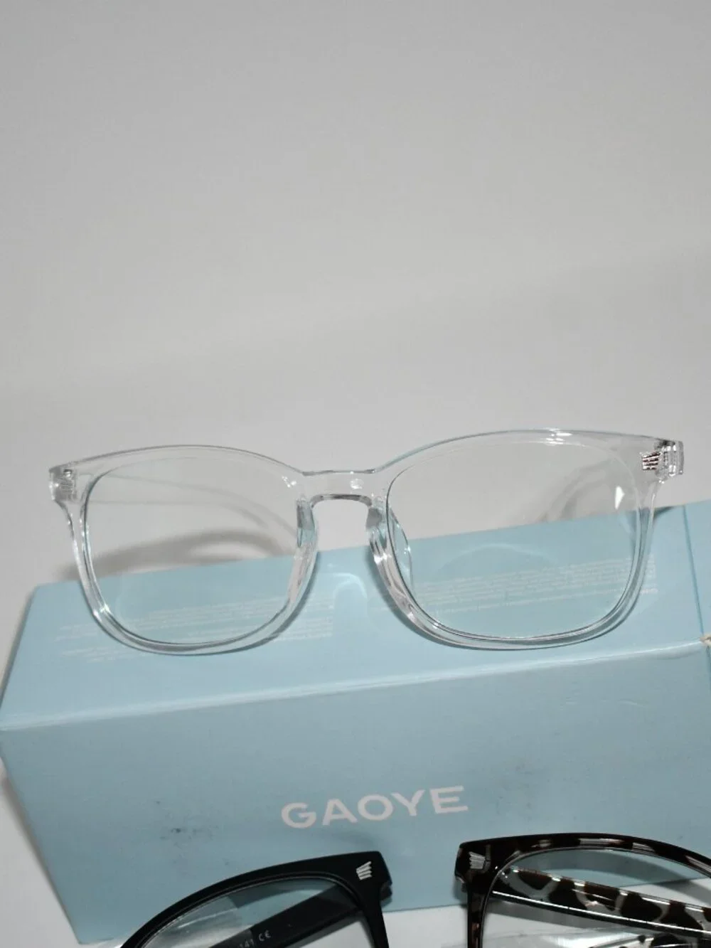 Gaoye Blue Light Glasses, 3 Pack, Matte Black, Leopard, Clear, NWT